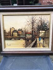 Signed parisian view for sale  KETTERING