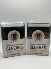 Beckett Shield Standard Size Semi-Rigid Sleeves 2 Packs of 50, 100 Total for sale  Shipping to South Africa