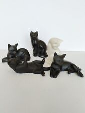 Five cat ornaments for sale  NOTTINGHAM