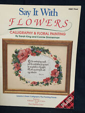 Say flowers calligraphy for sale  Greenwood