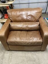 Brown leather chair for sale  BISHOP AUCKLAND