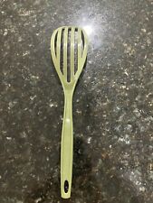 Foley Slotted Spoon Cooking Utensil Avocado Green Nylon Plastic Mid Century for sale  Shipping to South Africa