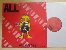 Allroy Sez All 1988 EUA Punk Rock Vinil LP Imprensa Privada Quase Perfeito comprar usado  Enviando para Brazil