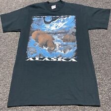 Alaska Vintage T Shirt 1990's Grizzlies Forest Yukon Nature Snow Moon Med for sale  Shipping to South Africa