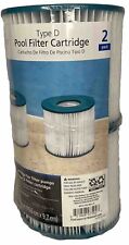 Swimming Pool TYPE D Filter Pump Cartridge 2 Pack SPA / POOL filters Mainstays for sale  Shipping to South Africa
