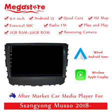 9" Carplay Auto Android 13 Car GPS Head Unit Stereo For Ssangyong Musso 2018- for sale  Shipping to South Africa