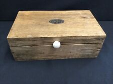 Wooden tea box for sale  THETFORD