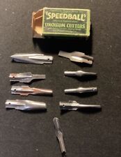 9 Vintage Speedball linoleum cutters With original box for sale  Shipping to South Africa