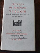 œuvres françois villon d'occasion  Saint-Denis-de-Pile