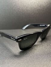 Ray Ban Wayfarer Italy K RB2140 901 50[]22 3N  Black Sunglasses G4, used for sale  Shipping to South Africa