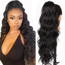 Used, Body Wave Human Hair Drawstring Ponytail Clip In Brazilian Remy Hair Ponytails for sale  Shipping to South Africa