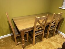 solid oak dining table and 6 chairs for sale  Shipping to South Africa