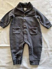 Macacão GAP bebê menino cinza peça única 6-12m marrom botões colarinho grosso quente comprar usado  Enviando para Brazil