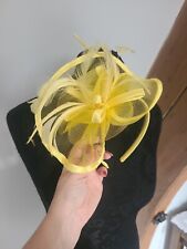 Yellow fascinator new for sale  LEEDS