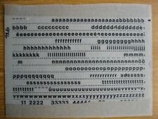 Sheet letraset low for sale  YORK