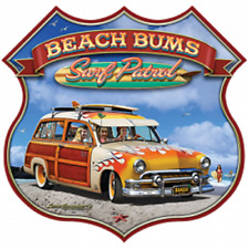 Camiseta Ford '51 Woody Beach Bums Surf Patrol 100% algodão pequena a XXXXXL, usado comprar usado  Enviando para Brazil