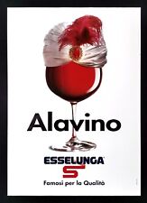 ALAVINO ESSELUNGA poster manifesto Vino Supermercato Aladino Supermarket C15 ast segunda mano  Embacar hacia Argentina