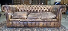 Three seater brown for sale  NORWICH