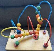 Used, Pre-Owned Wooden Bead Maze Roller Coaster.Educational Toy For Toddler. for sale  Shipping to South Africa