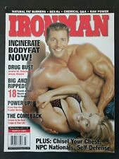 MARÇO 2001 IRON MAN revista de musculação vintage CHRISTIAN BOEVING, usado comprar usado  Enviando para Brazil