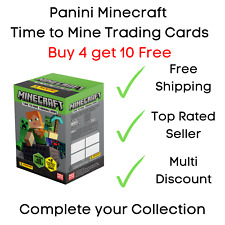 Tarjetas coleccionables Panini Minecraft Time to Mine - Compra 4 obtén 10 gratis - Elige tu tarjeta segunda mano  Embacar hacia Argentina