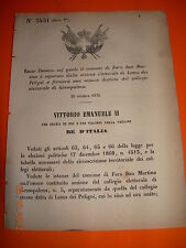 Regio decreto 1876 usato  Italia