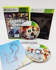 Grand Theft Auto V GTA 5 jogo Xbox 360 completo com manual, mapa e discos perfeitos comprar usado  Enviando para Brazil