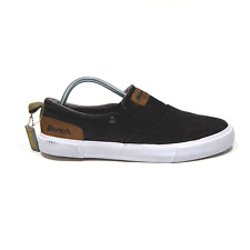 BENCH Loafer Shoes Black Canvas Mens UK 9 for sale  Shipping to South Africa