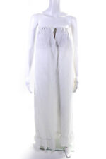 Usado, Vestido longo feminino Adriana Degreas com zíper nas costas linho sem alças branco tamanho 6 comprar usado  Enviando para Brazil