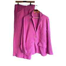 Conjunto de blazer e calças Free People feminino de malha rosa 2 peças tamanho XS tamanho grande comprar usado  Enviando para Brazil