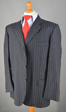 Mens black pinstriped for sale  GLASGOW