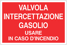 Italy cartello valvola usato  Acate