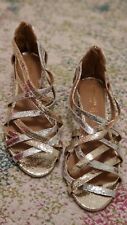 Metallic cage sandals for sale  LONDON