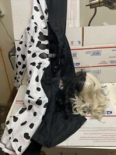 Girls/Kids Cruella Deville Costume With Black/White Wig Size 12, used for sale  Shipping to South Africa