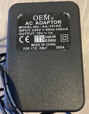 Oem 15v plug for sale  LONDON