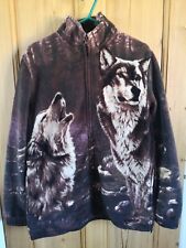 wolf print fleece for sale  PAIGNTON