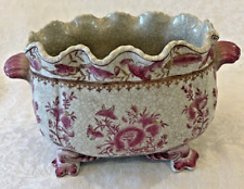 United Wilson JUWC 1897 porcelana rosa chinoiserie cachepot jardiniere plantador comprar usado  Enviando para Brazil