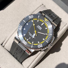 Relógio masculino Oris Aquis 43mm data 73376534127RS preto 300m automático comprar usado  Enviando para Brazil