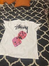 White stussy shirt for sale  HIGH WYCOMBE