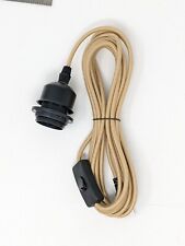 Pingente suporte de lâmpada corda soquete pingente com 10 pés 2 fios cabo redondo e plugue comprar usado  Enviando para Brazil