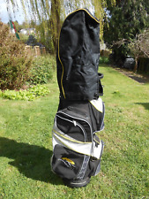 POWAKADDY   Cart Bag  Black, yellow  with hood  USED   condition 14 Dividers for sale  Shipping to South Africa