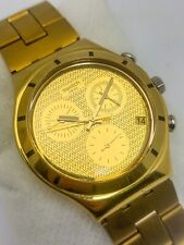 Relógio vintage dourado Swatch Irony Chrono YCG4000AG comprar usado  Enviando para Brazil