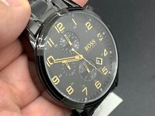 Usado, Relógio masculino Hugo Boss 44mm mostrador preto cronógrafo HB1513275 S/S 5 ATM comprar usado  Enviando para Brazil