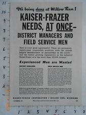 1947 kaiser frazer for sale  Youngstown