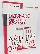 Dizionario giuridico romano. usato  Arezzo