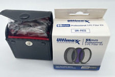 Kit de filtro HD multirrevestido Ultimaxx 3 peças 55 mm (Uv Cpl Fld) UM-FK55, usado comprar usado  Enviando para Brazil