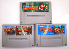 Super Donkey Kong 1 2 3 Conjunto de 3 Cartuchos SNES Apenas Japonês comprar usado  Enviando para Brazil