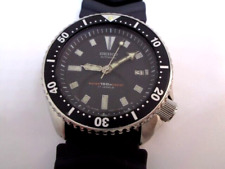 Seiko relógio masculino mergulhador data automática mostrador preto original 7002-700A Sn. 600660 comprar usado  Enviando para Brazil