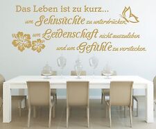 Wandtattoo spruch leben gebraucht kaufen  Wilster