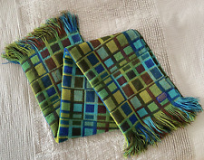 RARO Pendleton 🟩🟦🟫🟨 Colorblock Meio Século Cobertor de Lã Tecido Franja de Arremesso comprar usado  Enviando para Brazil